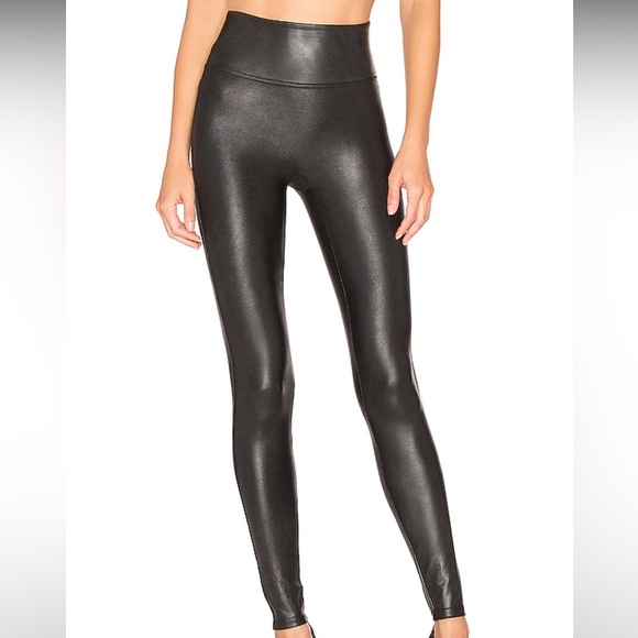 Spanx Faux Leather Leggings Women’s Size Medium - Picture 1 of 5